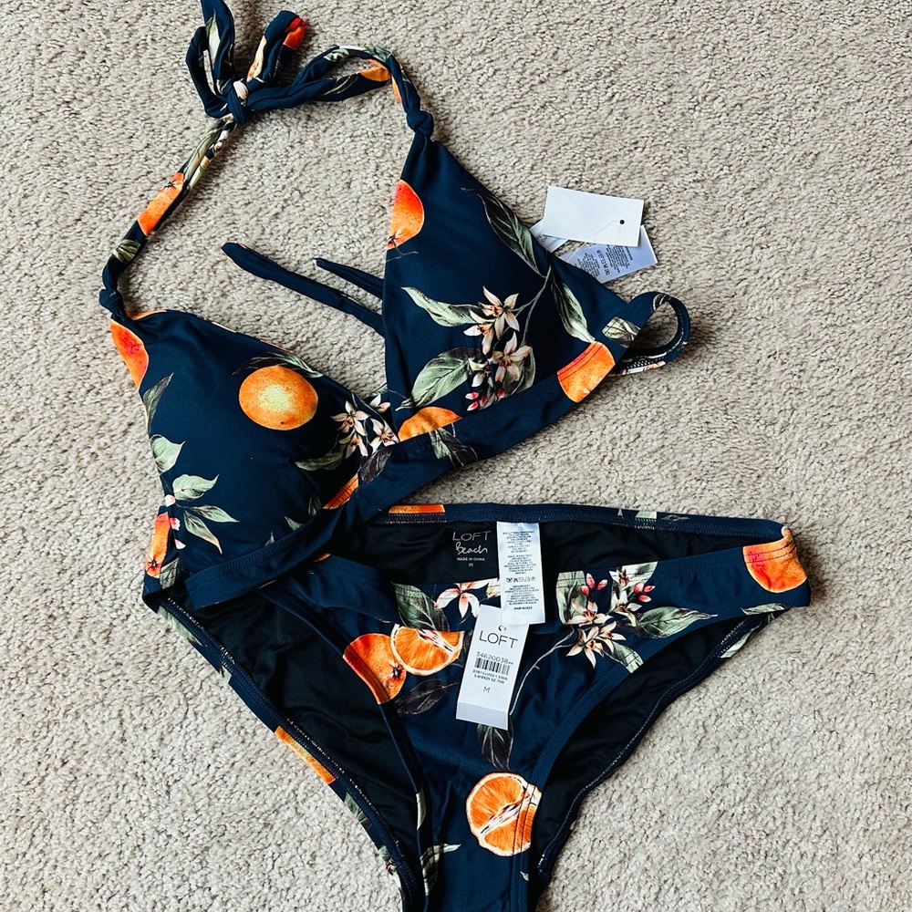New with tags, two piece swimsuit from Loft